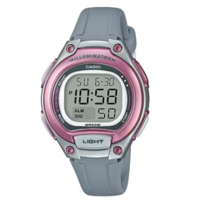 Casio LW-203-8AV Classic Digital 10-Years Battery Life Purple Resin Woman's Watch